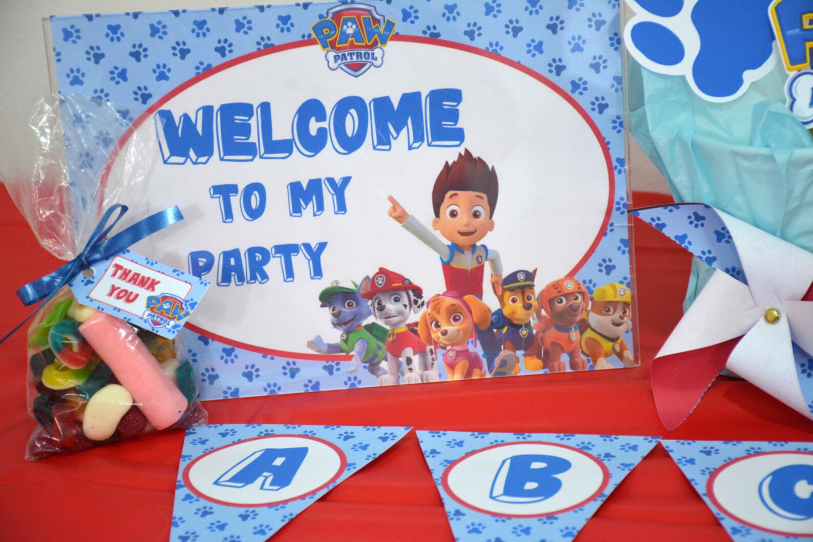 Paw Patrol Party Kit Printable Paw Patrol Paw Candy Buffet Etsy