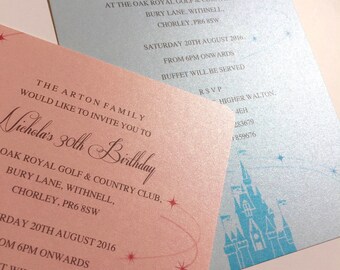 Fairytale | Castle | Princess | Wedding | Party |  Children's | Girl's | Invitations