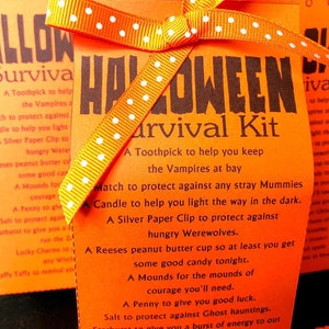 Halloween Survival Kit Printable