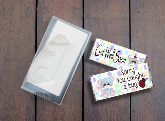 Get Well Soon Bug Candy Bar Wrapper Printable - Etsy