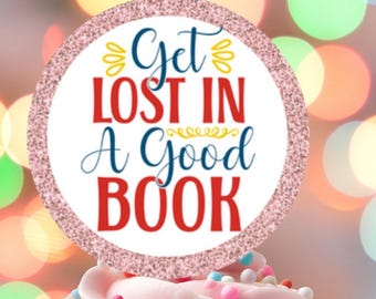 Book Cupcake Topper Printable, Book Lover Cupcake Toppers, Book Club Printable, Book Party Supplies, Book Birthday, Bookworm Party Decor