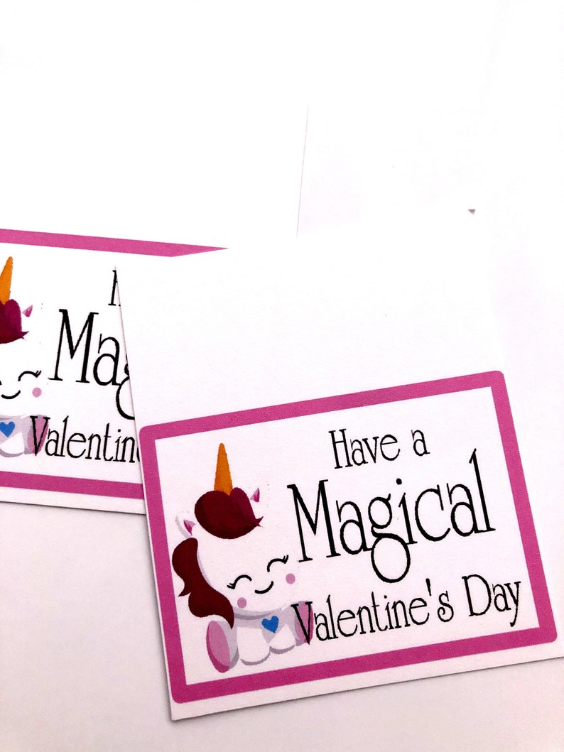 Unicorn Printable Printable Valentine Unicorn Valentine Magical Unicorn Valentine Bag Topper Printable Girls Classroom Valentine