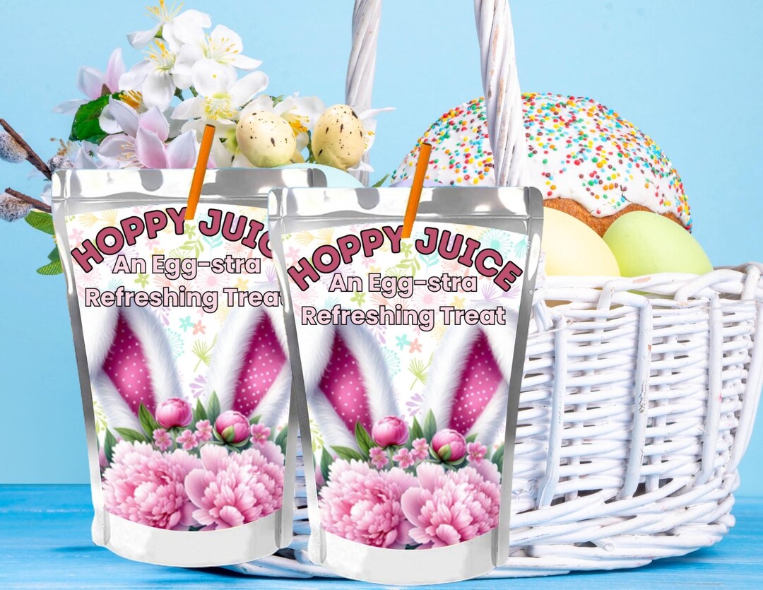 Easter Capri Sun Label Printable, Hoppy Juice Bunny Ears Drink Wrapper ...