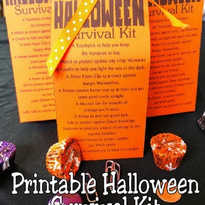 Halloween Survival Kit Printable - Etsy