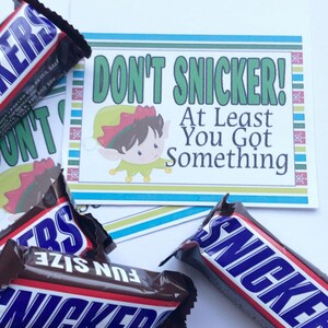 Snickers Christmas Candy Bag Topper Printable - Etsy