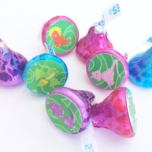 Dinosaur Kiss Printable Sticker