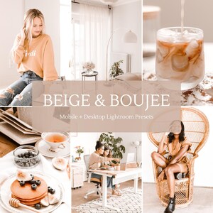 Beige and Boujee Lightroom Presets | Mobile Presets | Desktop Presets | Aesthetic Presets | Instagram Presets | Beige Aesthetic