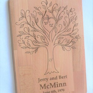 Personalized Engraved Hardwood Cutting Board - 10 3/4&quot; x  15&quot;