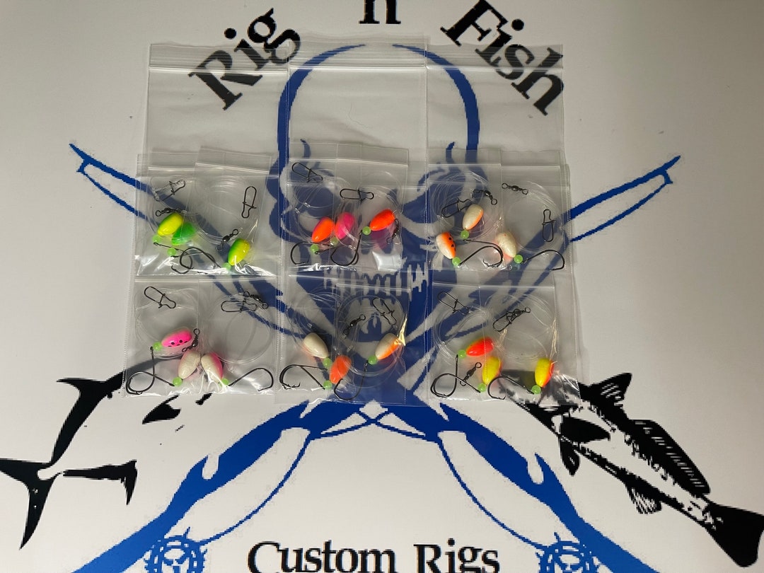 Pompano Candy Hi-low Fishing Rigs 2-pack Bullet Floats Pompano Whiting ...