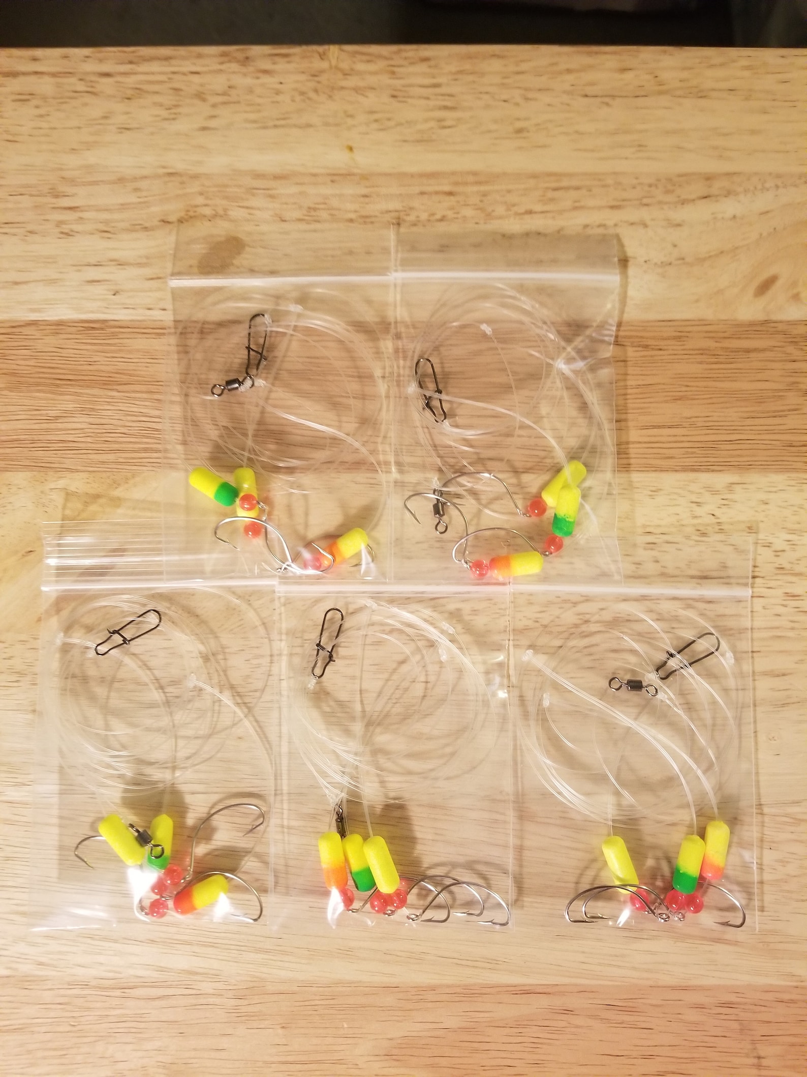 5 3 Hook Surf Fishing Rigs for Pompano Whitings Etsy