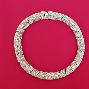Collier ras de cou doré Carolee Regal Heavy vintage