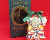 Waterford Cherubian New Year 39 s Clock 2000 Glass Ornament