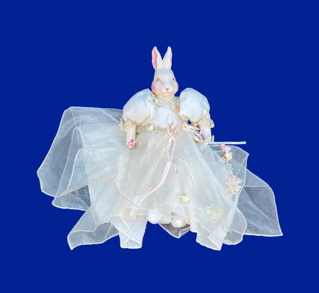 Bunny Rabbit Dress Doll Porcelain Head Arms - Etsy