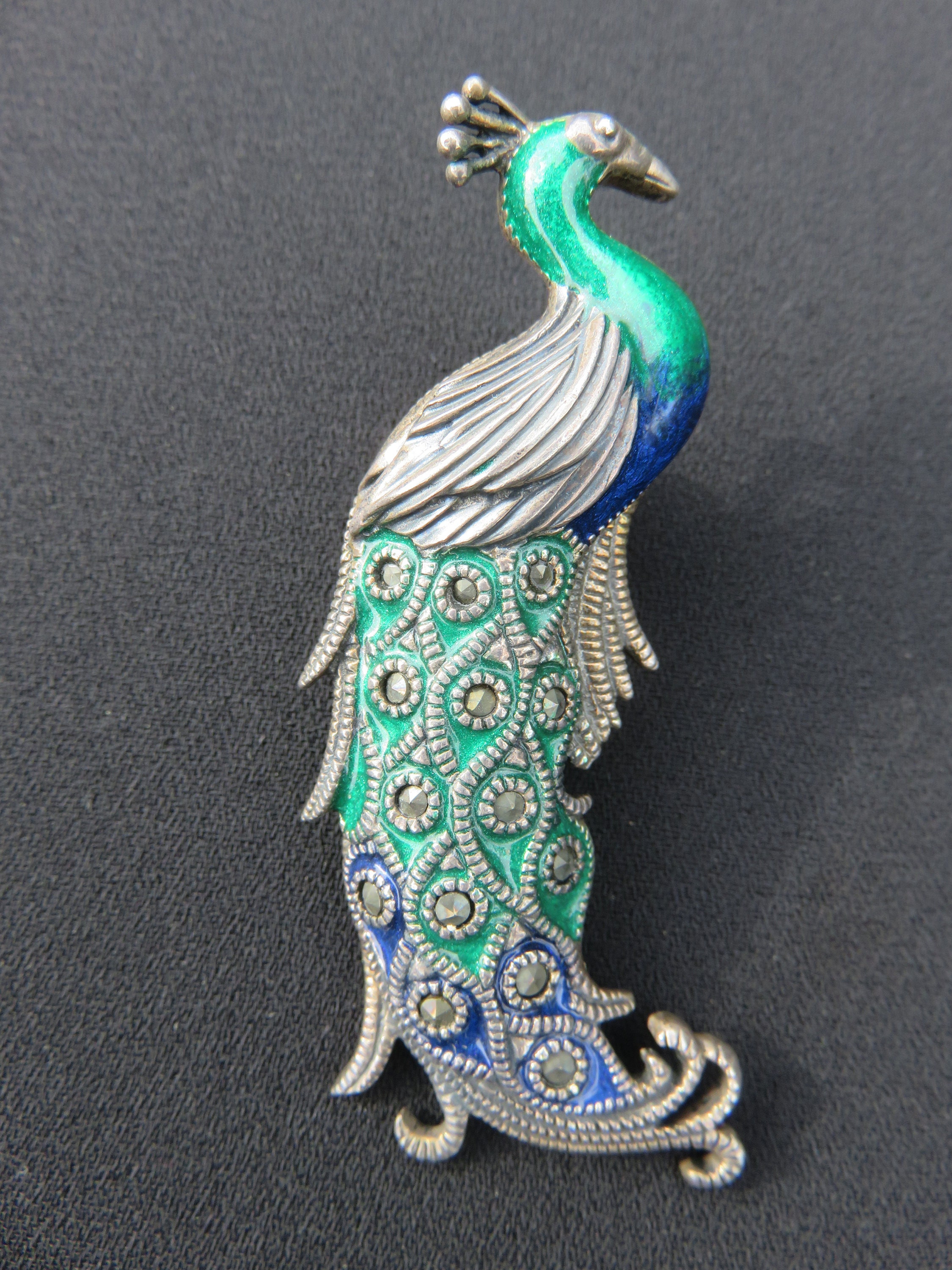 Broche Paon En Strass Pour Femmes – Design Exagéré Avec Cristaux – Accessoire Vintage Pour Robe, Mariage, Noël – Cadeau Coloré Hypoallergénique