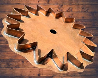 Martha Stewart Sunflower Copper Cookie Cutter Vintage Large