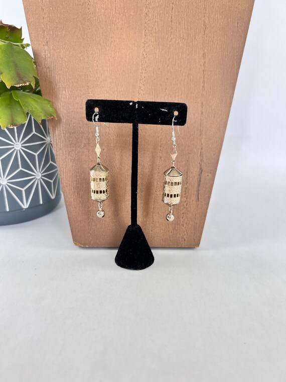 Silver Indian Dangle Earrings - image 2