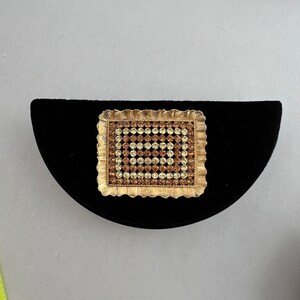 Linser Rectangle Rhinestone Brooch