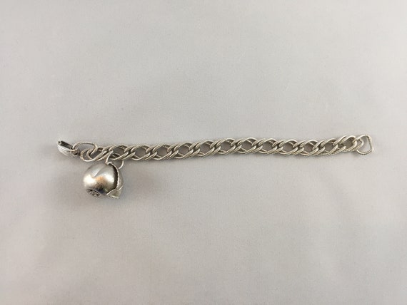Napier Silver Apple Charm Bracelet  by Eugene Ber… - image 6