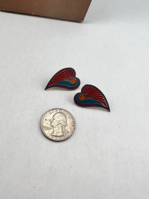 Laurel Burch "Dove Heart" Earrings. - image 5