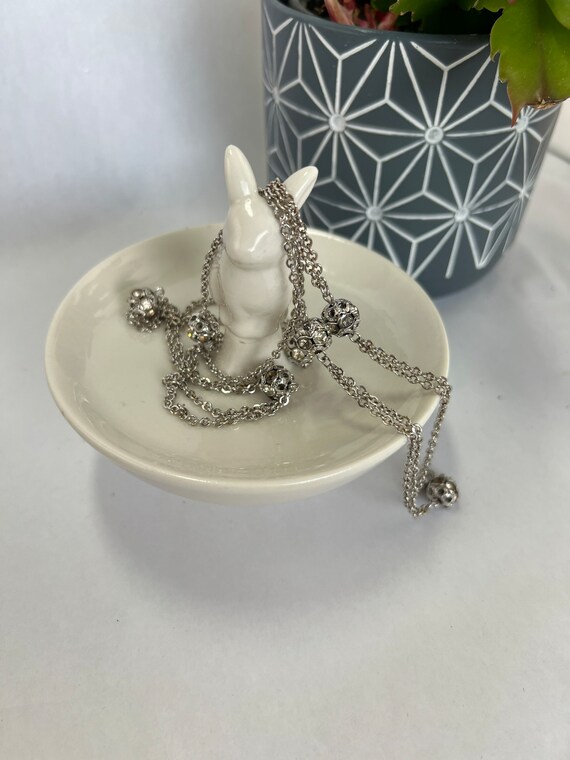サラ・コベントリーのボールとラインストーンのネックレス - Etsy 日本