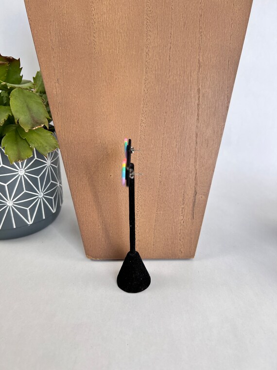 Rainbow Heart Stud Earrings - image 3