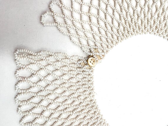 Glass Pearl Collar Necklace - image 5