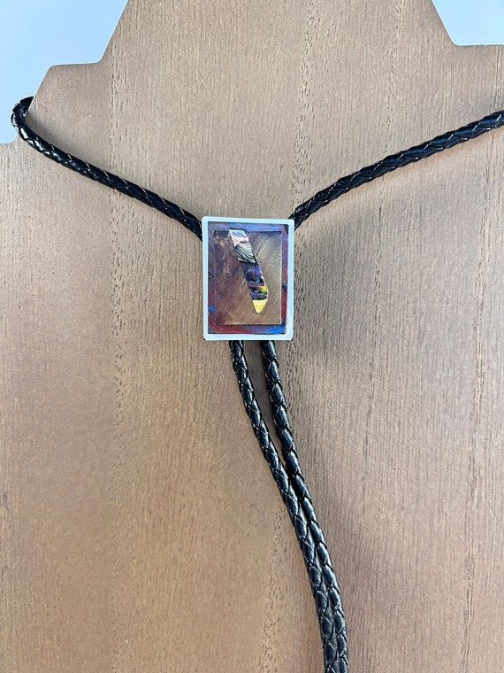 Artisan Bolo Tie with Abalone Shell