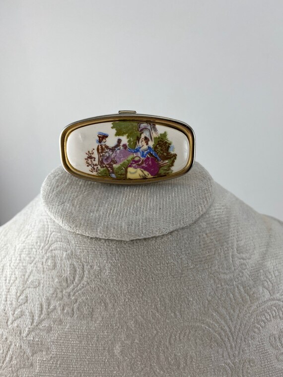 Vintage Lipstick Holder With Mirror. Victorian Scene Etsy