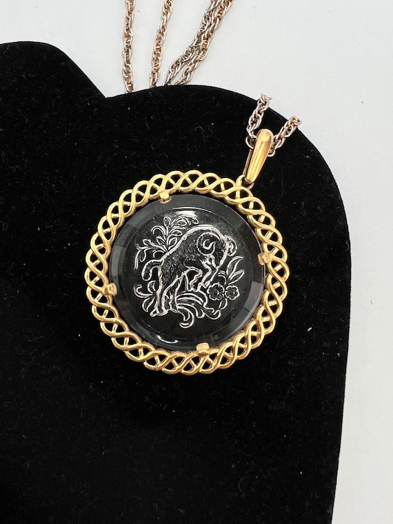 Aries Pendant/Medallion. Zodiac Pendant Ram