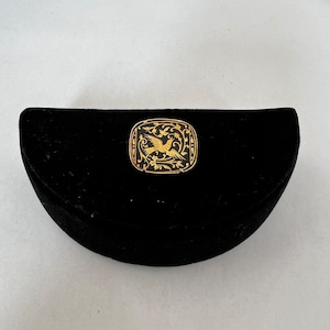 Spanish Damascene Bird Pin - Black and Gold