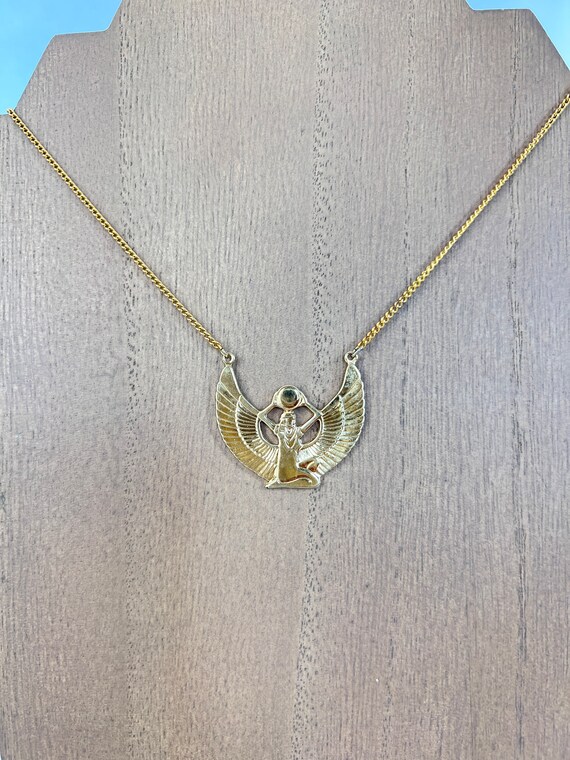 Egyptian Revival Pendant Necklace - Isis