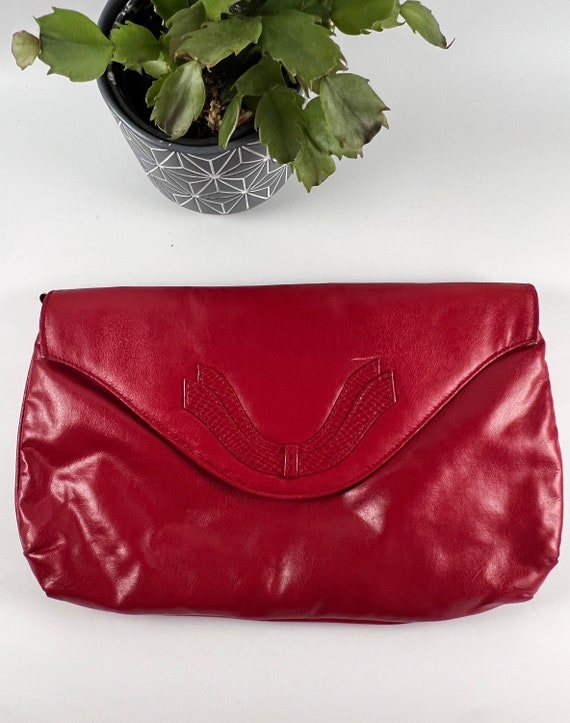 Large Red Clutch Bag Grand Traditions Etsy Sweden