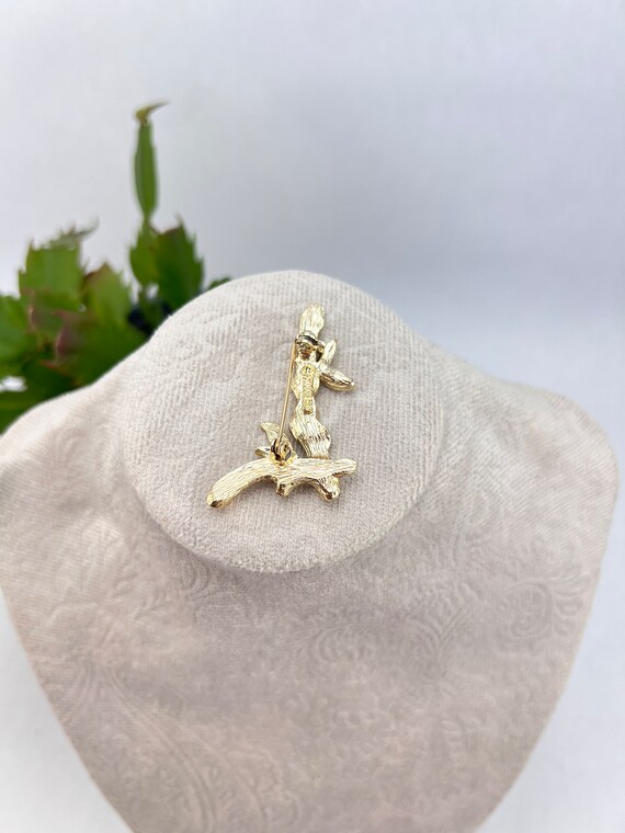Sarah Coventry "L" initial Branch Brooch - image 2