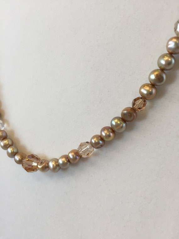 Vintage, Champagne Freshwater Pearl and Aurora Bo… - image 2