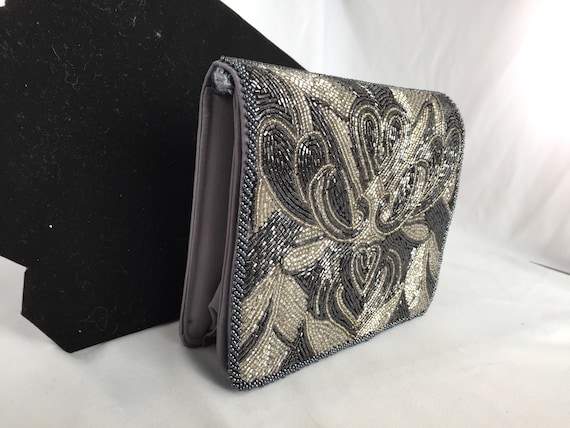 La Regale Ltd. Fabric Vintage Black Fabric Purse