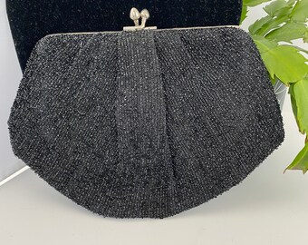 Black Harvey Levine Evening Bag/Clutch