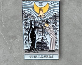 92 The Lovers Tarot | Addams Family themed | Humorous | Sarcastic Pins | Brooches