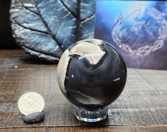 UV Reactive Volcano Agate Sphere #3