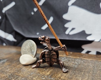 Samurai Turtle Incense Stick Holder | Red Copper Turtle