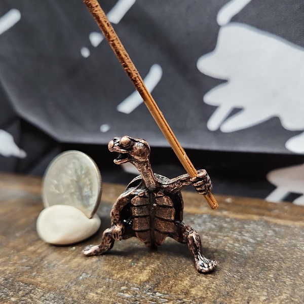 Bronze Samurai Turtle Incense Stick Holder * Cute turtle