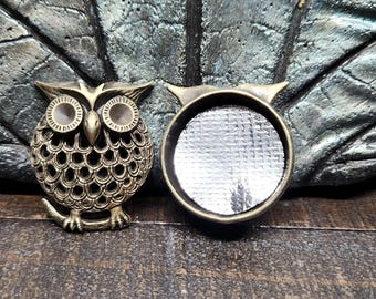Metal Owl Cone Incense Holder