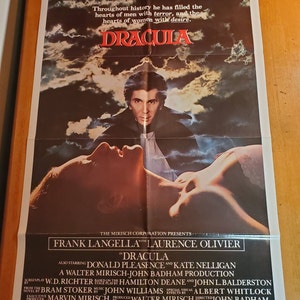Dracula 1979 Movie Poster Folded  One Sheet - 27x41 - Style B - Frank Langella - Vampire Horror - 1 Sheet -