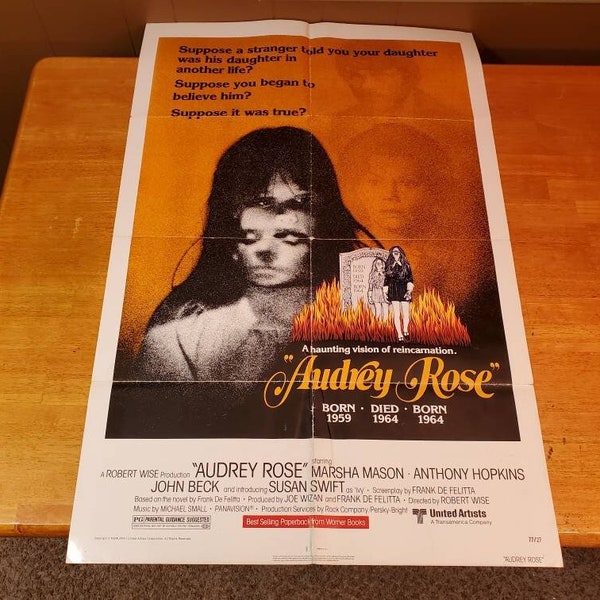 Audrey Rose  Authentic Movie Poster  27x41  Original Vintage Folded Theater One Sheet - 1977 - 77/27 - Reincarnation Horror