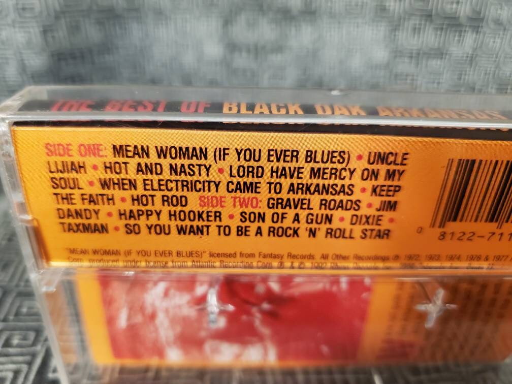 Black Oak Arkansas Greatest Hits Cassette Tape Hot and Etsy