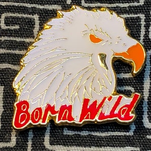 Eagle Head Enamel Pin - Born Wild - United States of America - USA - Bald Eagle - Patriot - Freedom - Liberty - Eagle pin - Bald Eagle Head