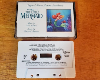 LITTLE MERMAID Movie Soundtrack Cassette Tape - 1989 Disney