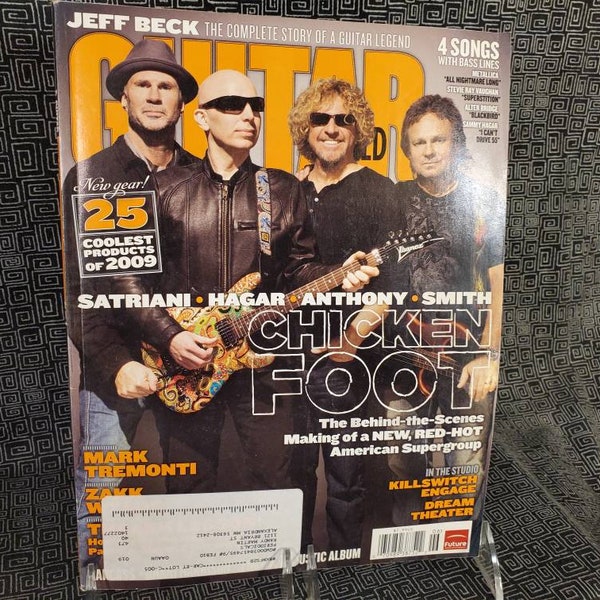 Chickenfoot Guitar World Magazine - Jeff Beck - Mark Tremonti - Zakk Wylde - Alexi Laiho - Killswitch Engage - Tablature