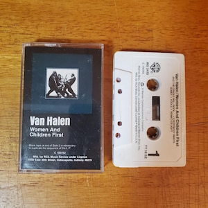 Van Halen Women And Children First Cassette Tape - Guitar Legend Eddie Van Halen  David Lee Roth