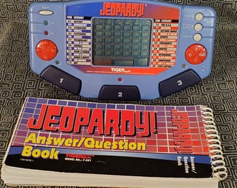 Jeopardy Tiger Electronic Handheld Game Cartridge and Book 2 Vintage 1995 for sale online 