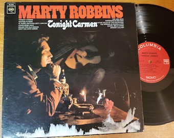 Marty Robbins Vinyl Record - Tonight Carmen - Play Tested LP  VG+ Classic Outlaw Country Music Album - Original 1967